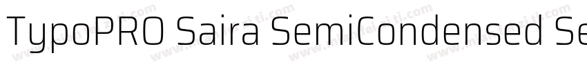 TypoPRO Saira SemiCondensed SemiCon字体转换